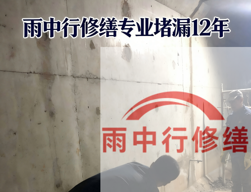 镇江某商场电梯井堵漏案例